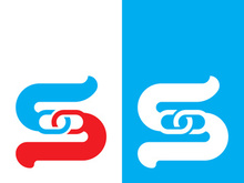 Business corporate S letter logo design vector