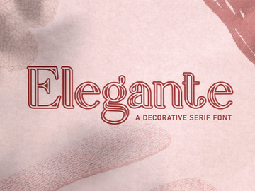 Elegante - Decorative Serif Font preview picture