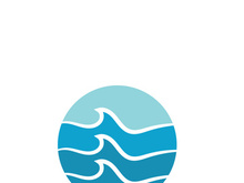 Water wave icon vector illustration design logo