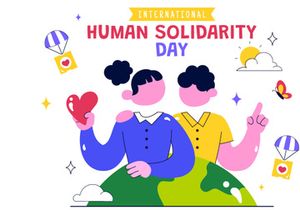 10 International Human Solidarity Day Illustration