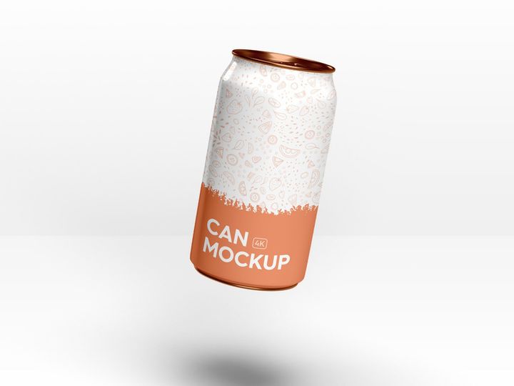 Can Mockup 4k psd