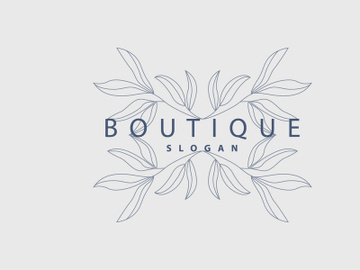 Leaf Line Logo, Beautiful Hand Drawn Design preview picture