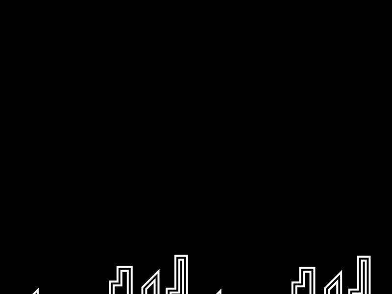 Modern city line buildings logo icons template