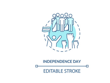 Independence day concept icon preview picture