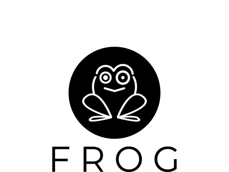 frog logo simple vector design template