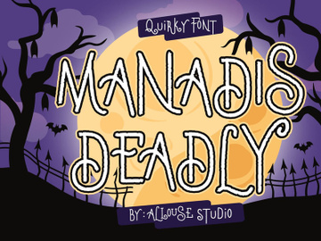 Manadis Deadly - Quirky Font preview picture