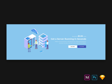 Hero Header for Hosting Services Websites-01 preview picture