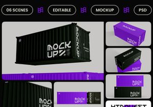 Cargo Container Mockup