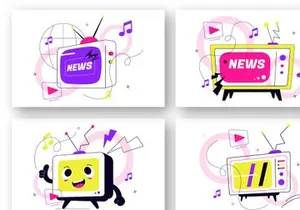 10 World Television Day Illustration