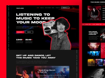 Music Website preview picture