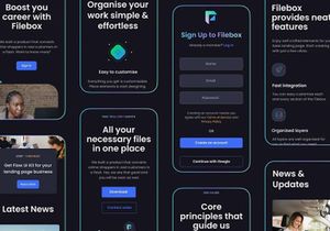 Filebox SaaS Landing Page Kit