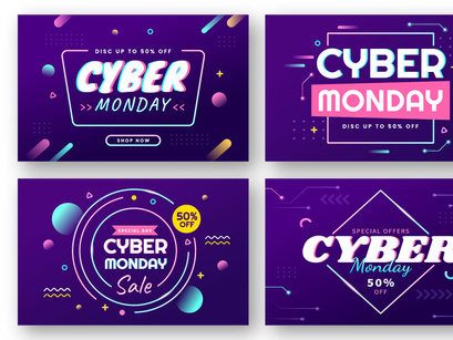 14 Cyber Monday Event Illustration