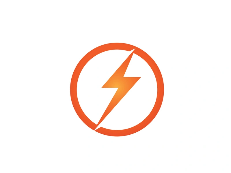 Strom Thunderbolt Template vector icon illustration design