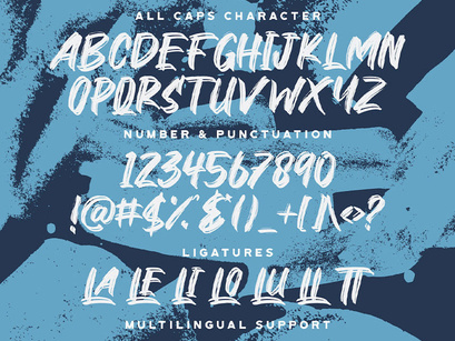 Ronald Charis - Textured Brush Font