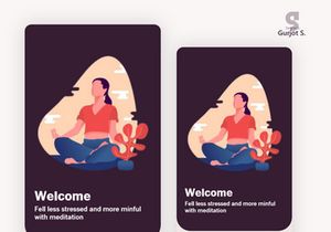 MindTales Mental Health App in Adobe XD