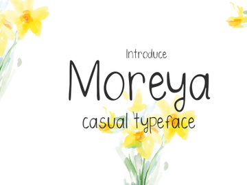 MOREYA - CASUAL TYPEFACE preview picture
