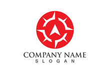 Creative Compass Concept Logo Design Template
