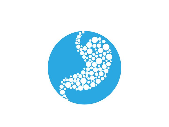 Stomach care icon designs concept illustration