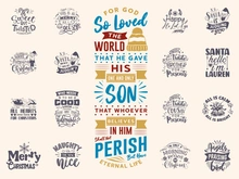 new year christmas holiday typography letter quotes t-shirt