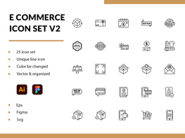 E-Commerce Icon Set V2 preview picture