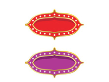 Circus element icon illustration