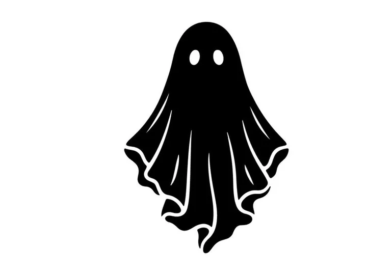 Cute Halloween Ghost Illustration for Spooky Decorations and Designs