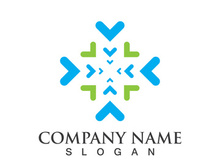 Medical health icon digital logo design vector illustration