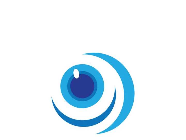 Eye care vector logo design, icon template