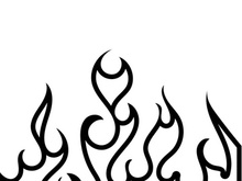 Fire flame background vector illustration design template