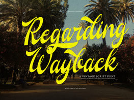 Regarding Wayback | Vintage Script preview picture