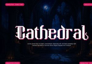 Morglitch | Pixelated Font