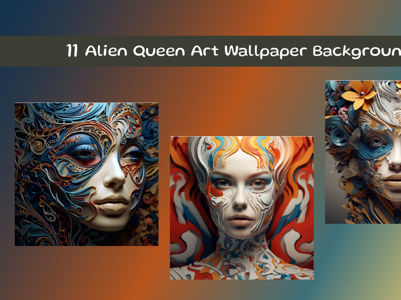 Alien Queen Art Wallpaper Background