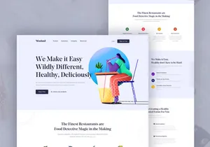 Wooland ll Landing Page design