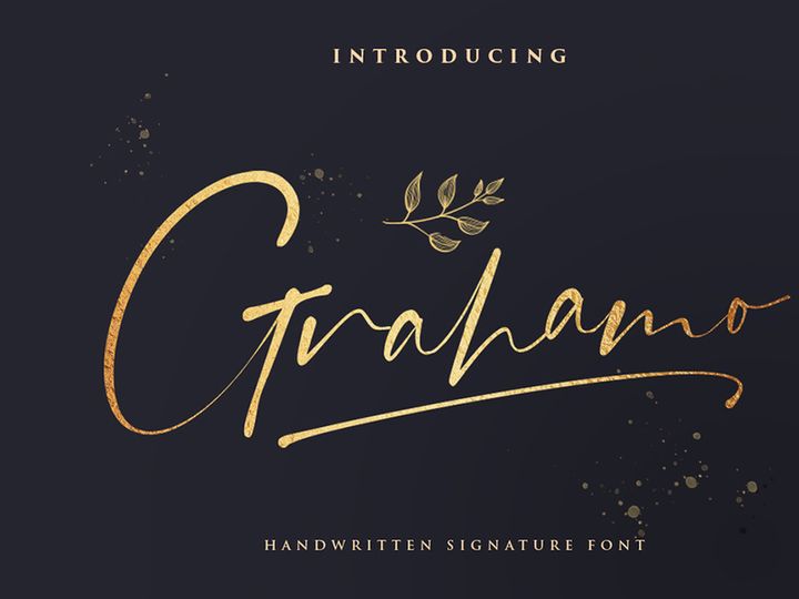 Grahamo – Luxury Script Font