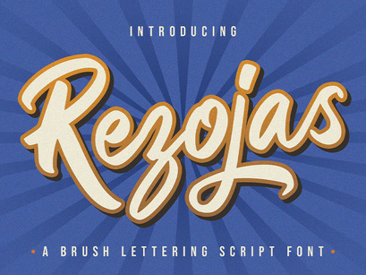 Rezojas - Bold Script Font