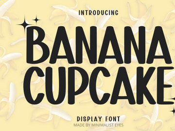 Banana Cupcake - Display Font preview picture