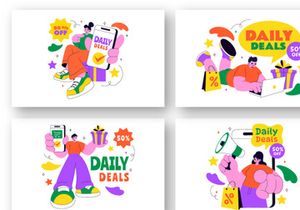 10 Daily Deals of The Day Illustration