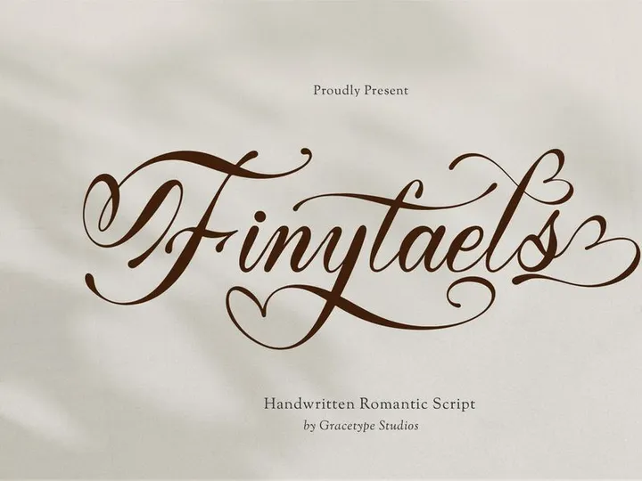 Finytaels | Handwritting Romantic Script