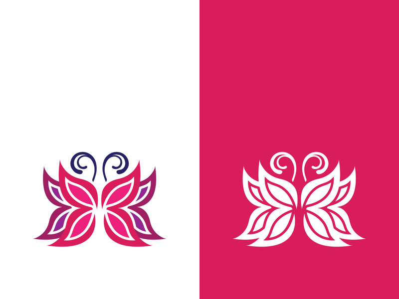 Beauty butterfly vector icon design