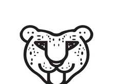 Panther head logo icon vector design template illustration