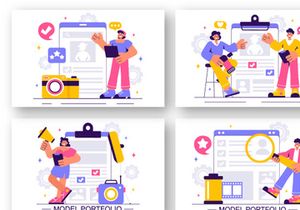 10 Model Portfolio Illustration