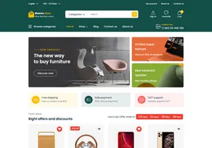 Shams Store Website - Adobe XD