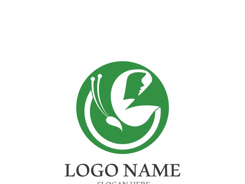 Fresh lavender flower logo vector flat design