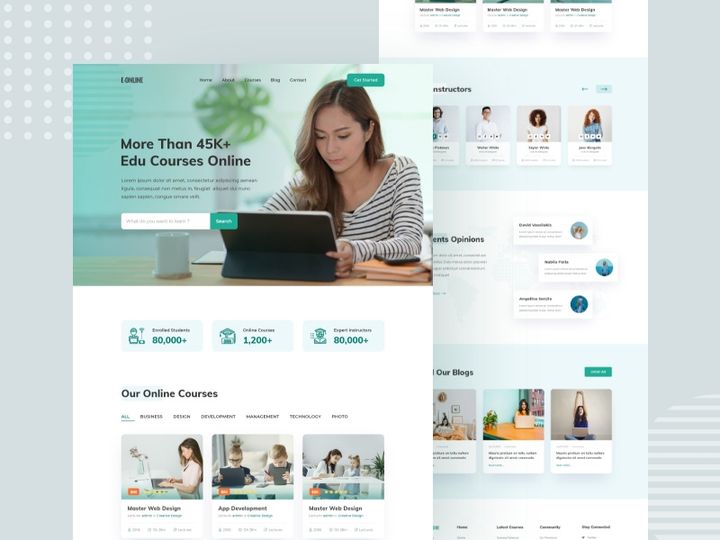 E - Learning Platform Website