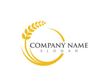 Agriculture wheat rice icon