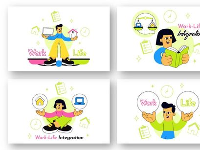 10 Work Life Integration Illustration