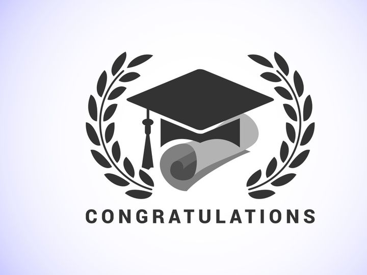 Graduation ceremony. Congratulations graduates design for