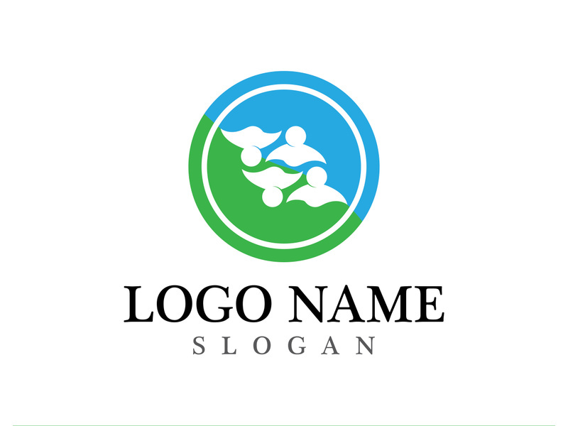 Community logo and symbol vector icon template