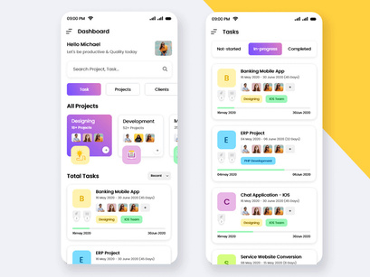 Task and Project Management Mobile App UI Kit