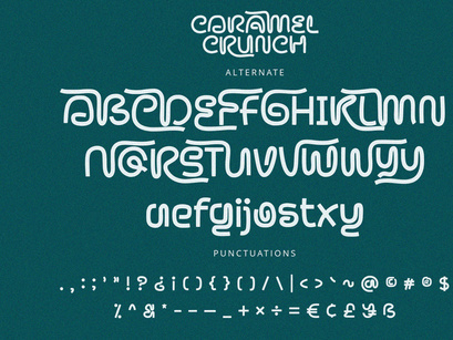 Caramel Crunch - Display Font